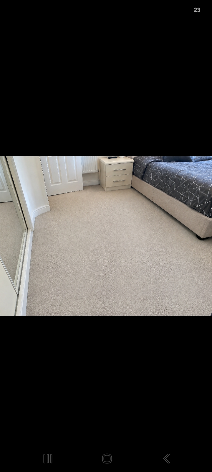 Clean stain-free carpet after deep cleaning