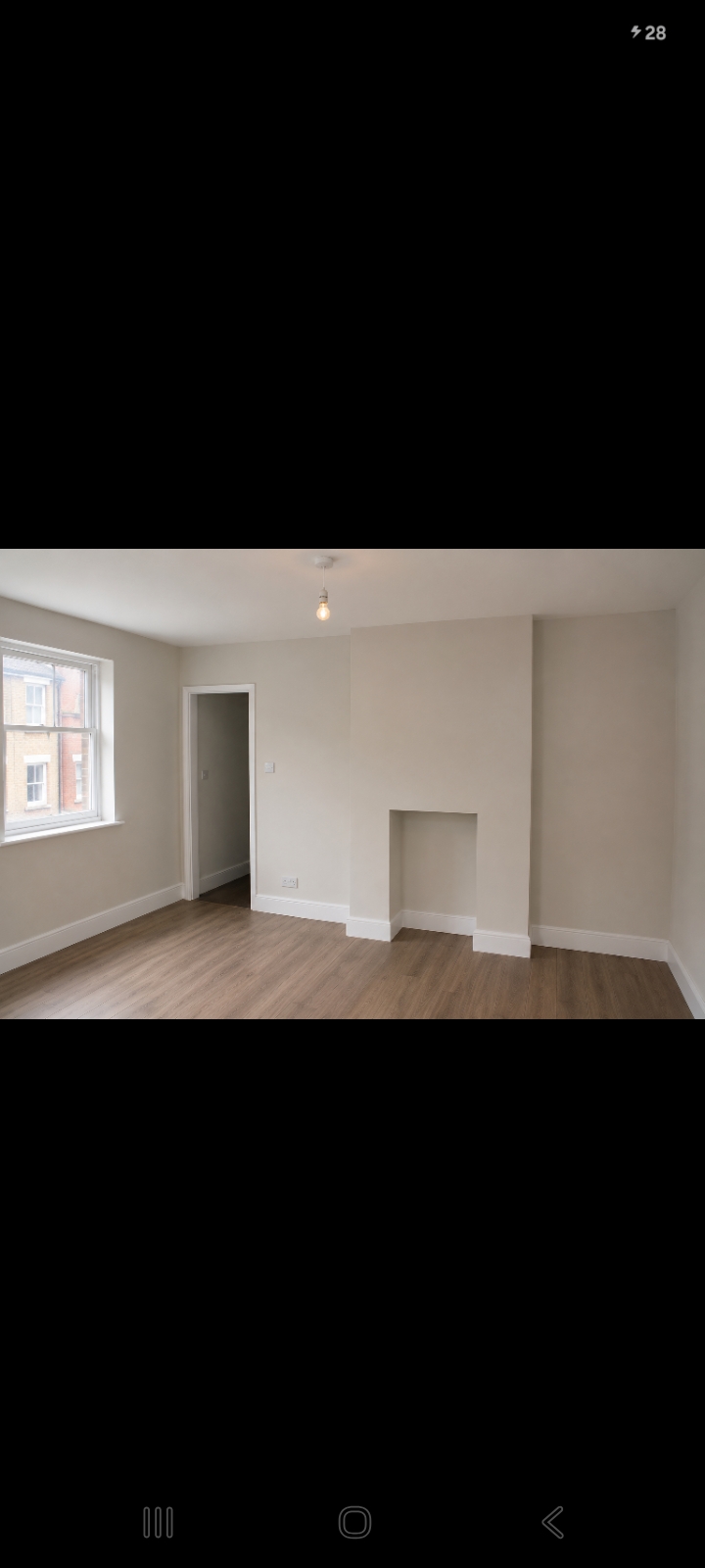 Freshly painted, finished room after decorating